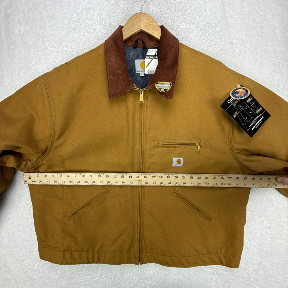 Carhartt Detroit Jacket Blanket Lined Mens 3XL J001 BRN Brown NWT NOS - Picture 6 of 15